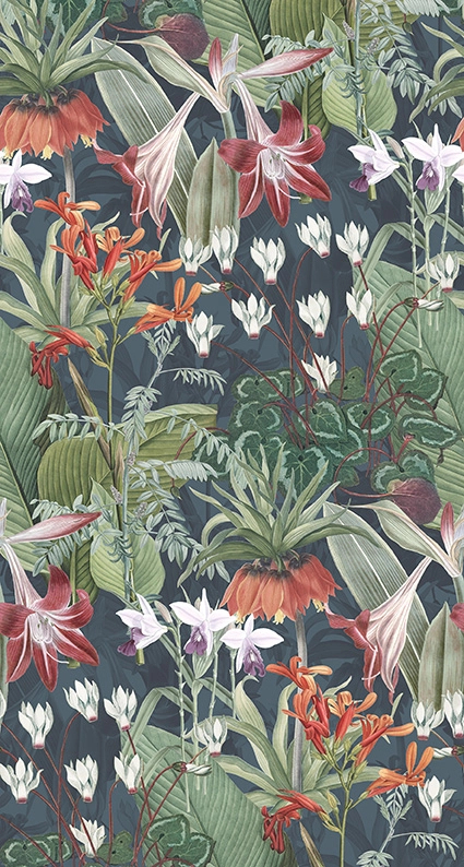 Modern vlies fotótapéta színes virág mintákkal