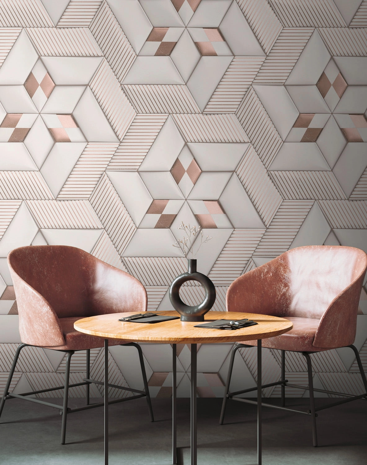 Modern geometrikus mintás vlies poszter tapéta