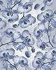Kék orchidea mintás fali poszter