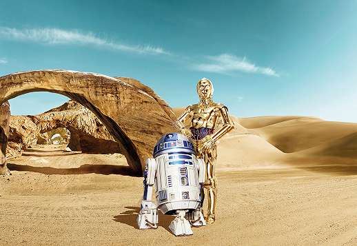 Óriás fotótapéta a Star Wars droidokkal