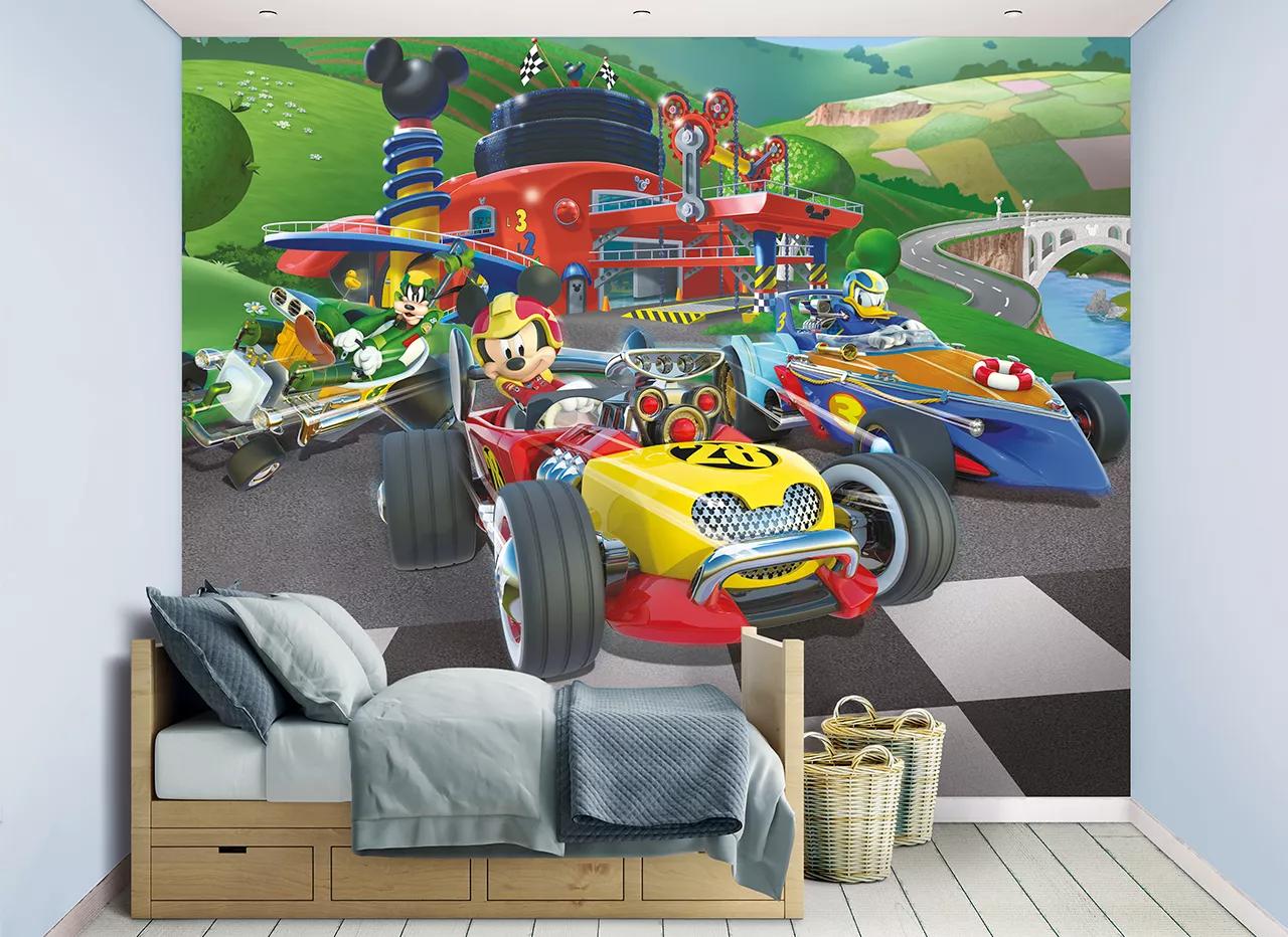 Mickey Egér az autóversenyző óriás fali poszter