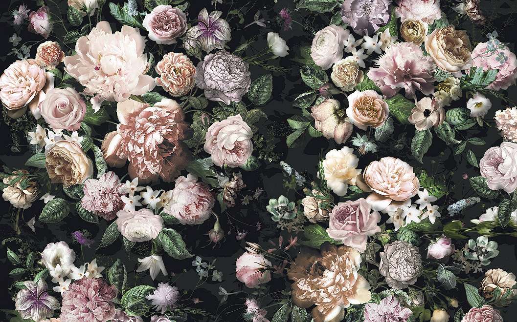 Óriás fotótapéta romantikus rozsa mintával