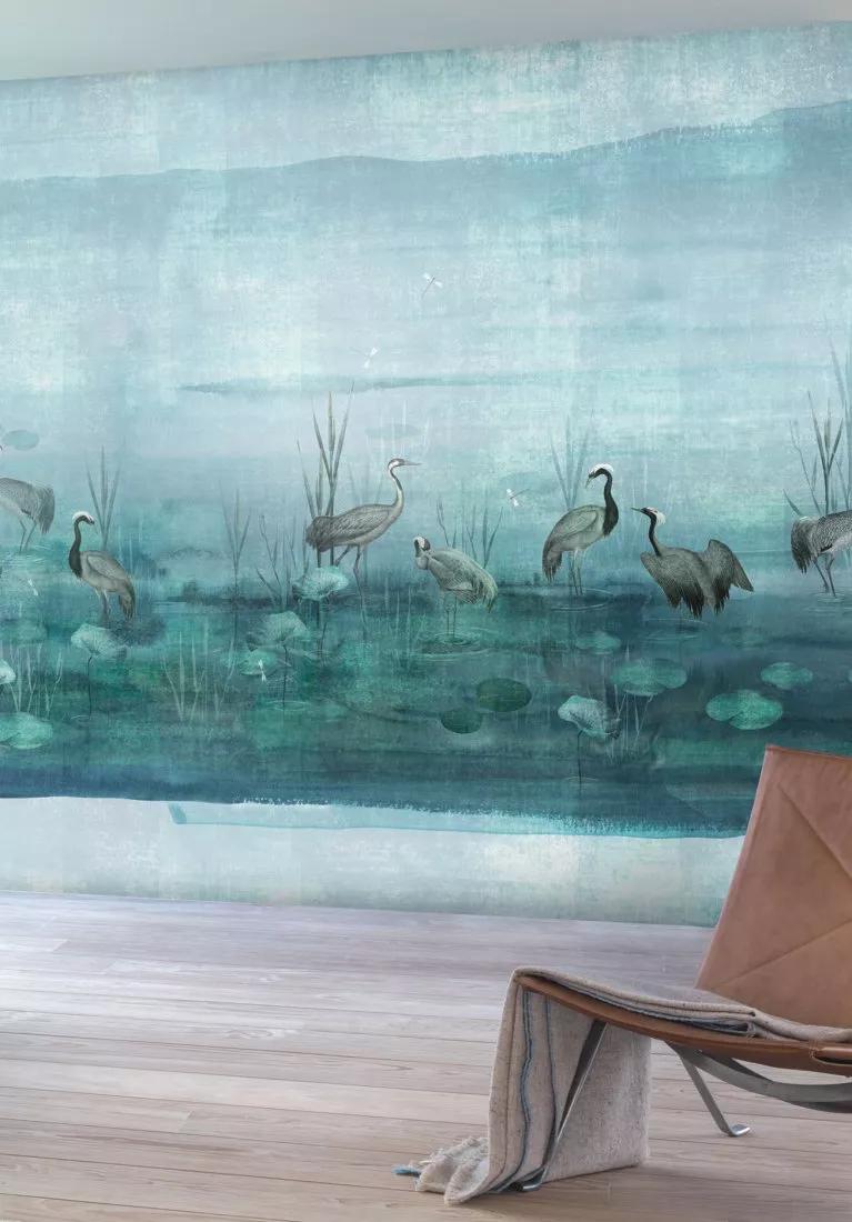 Festett hatású darumadár mintás prémium fali poszter