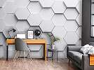 Hexagon 3D mintás fotótapéta 368x254 vlies