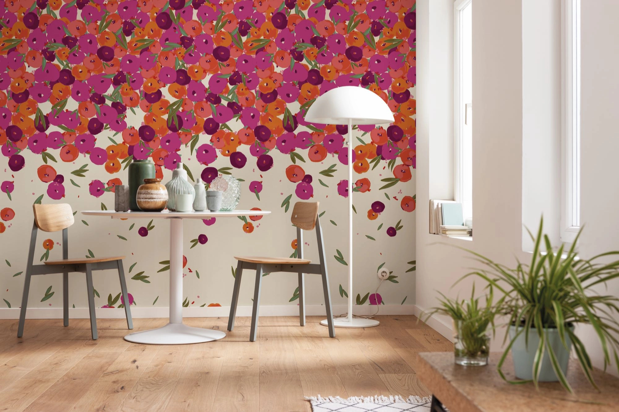 Fotótapéta színes bohém virágos mintával