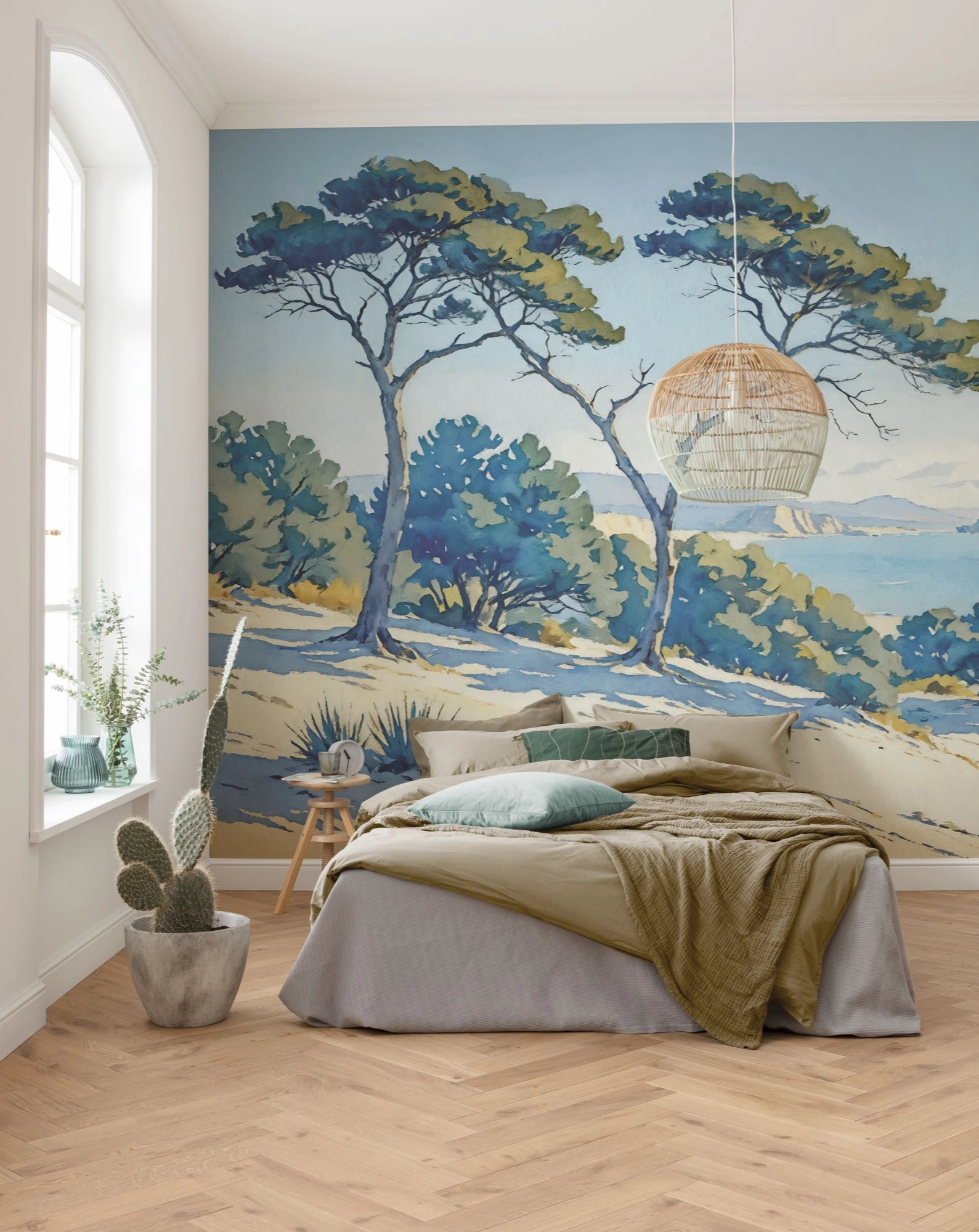 Fotótapéta akvarell homokos part mintával