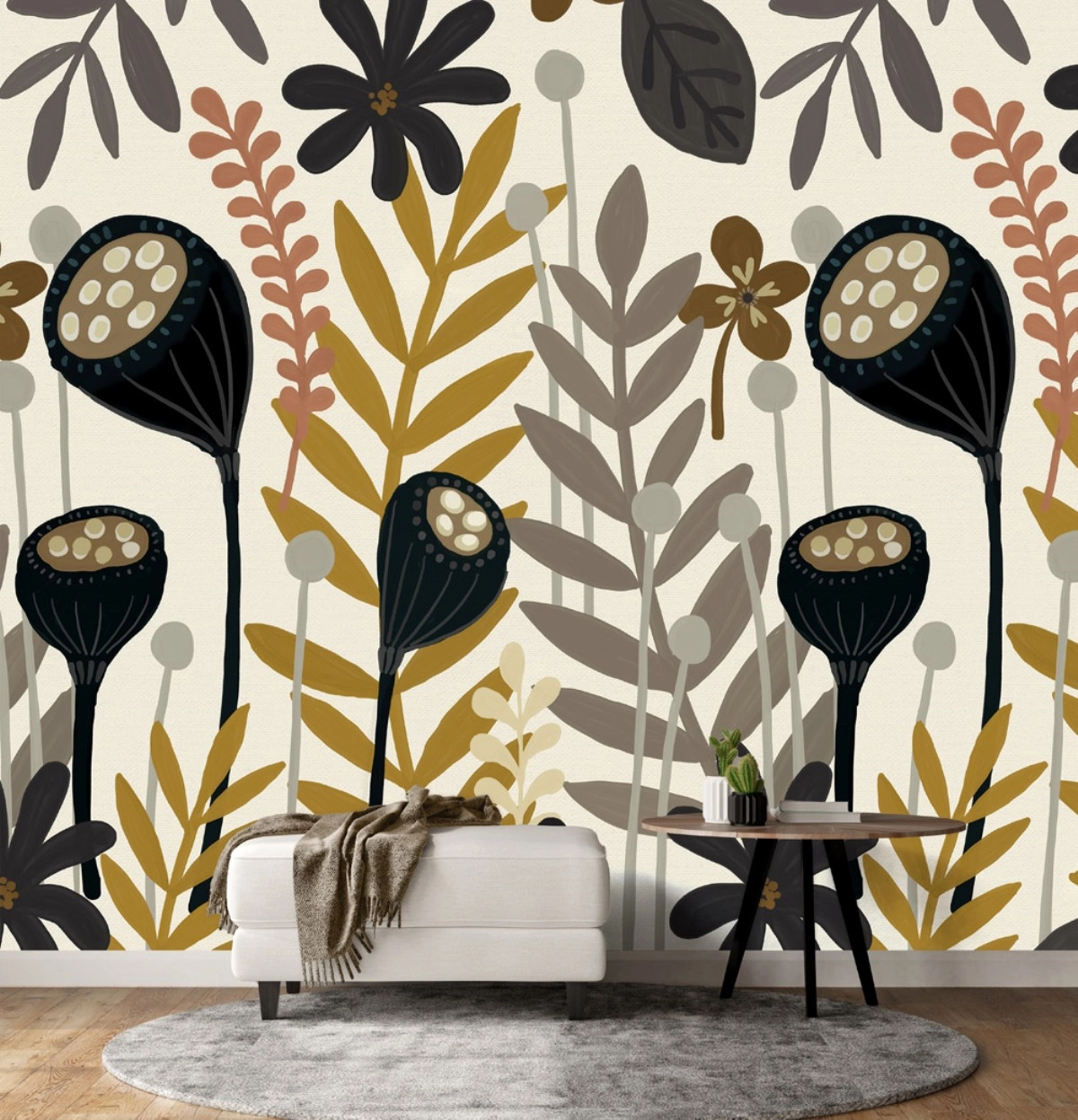 Vlies fotótapéta mákvirág mintával