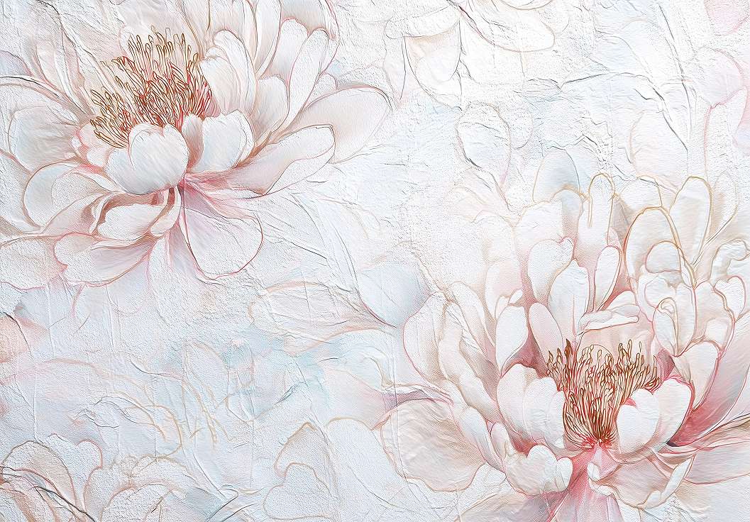 Poszterapéta pasztel tavirózsa mintával 368x254 vlies