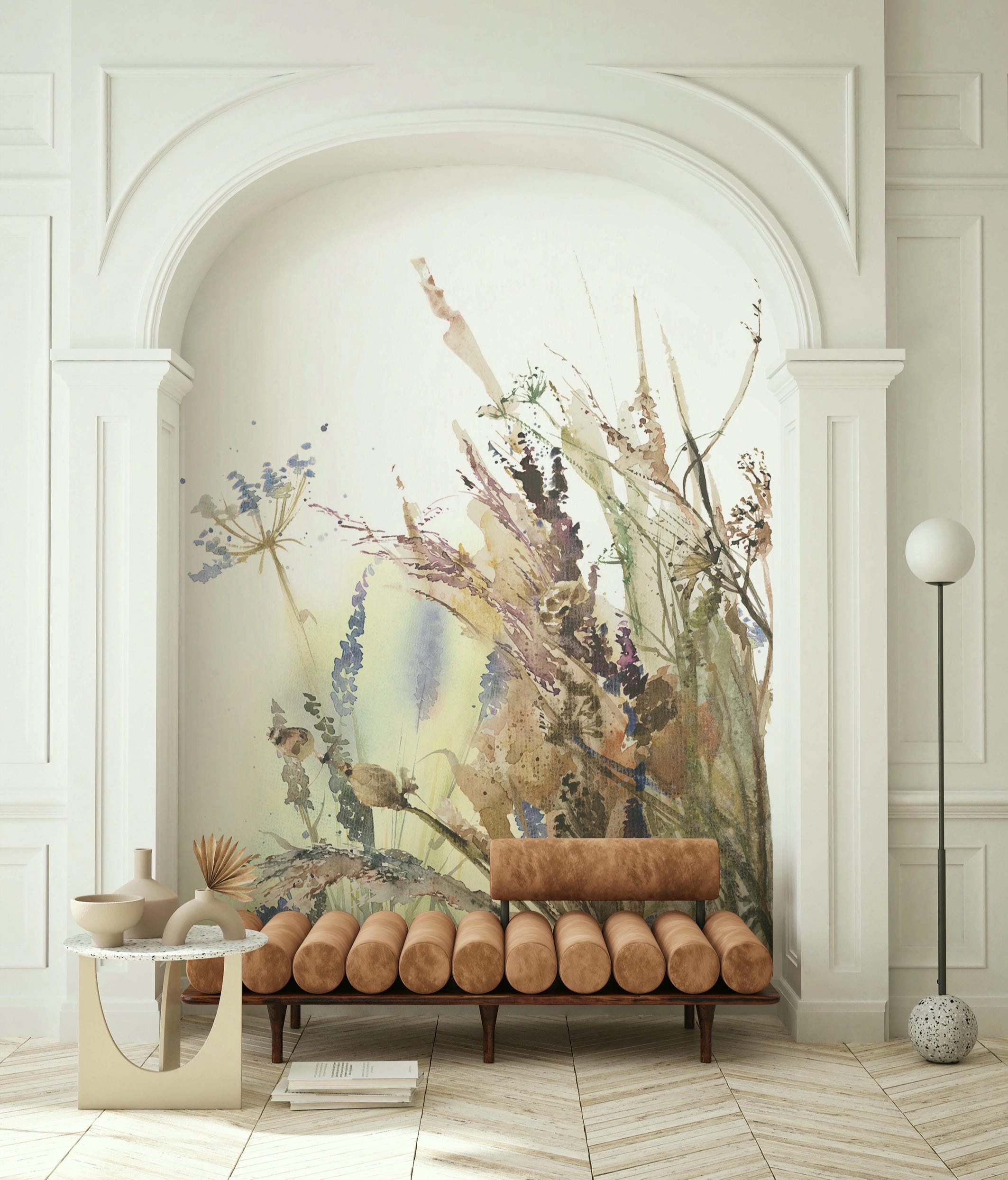 Fotótapéta akvarell virág mintával 160cm x 270cm