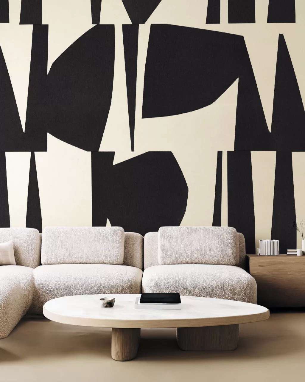 Fotótapéta fekete absztrakt mintával 250 cm x 250 cm