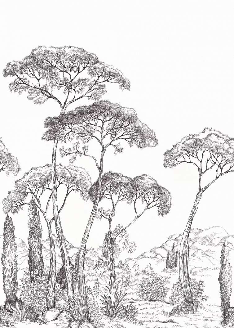 Posztertapéta majomkenyérfa mintával 200 cm x 280 cm