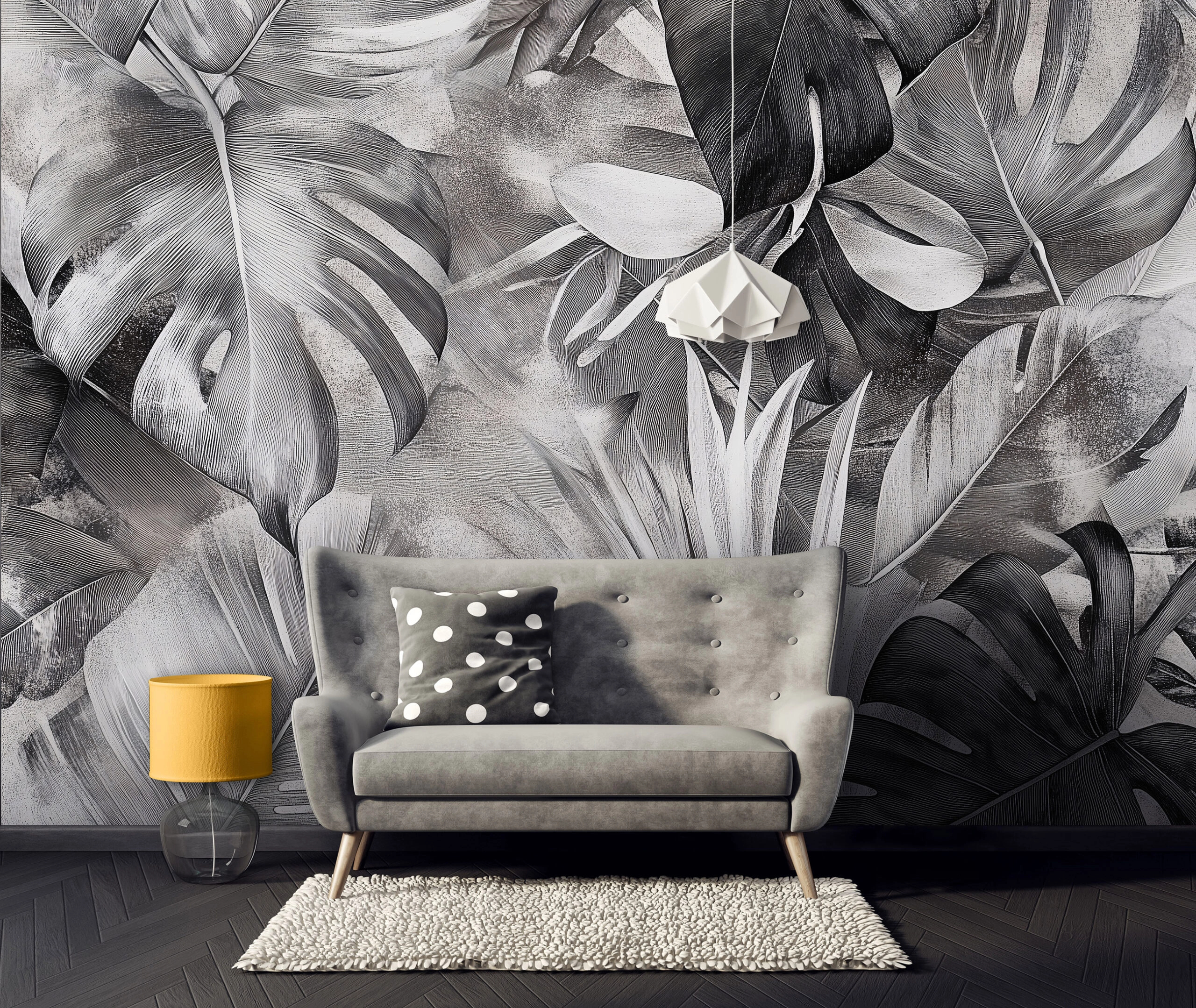 Fotótapéta trópusi levél mintával 368x254 vlies