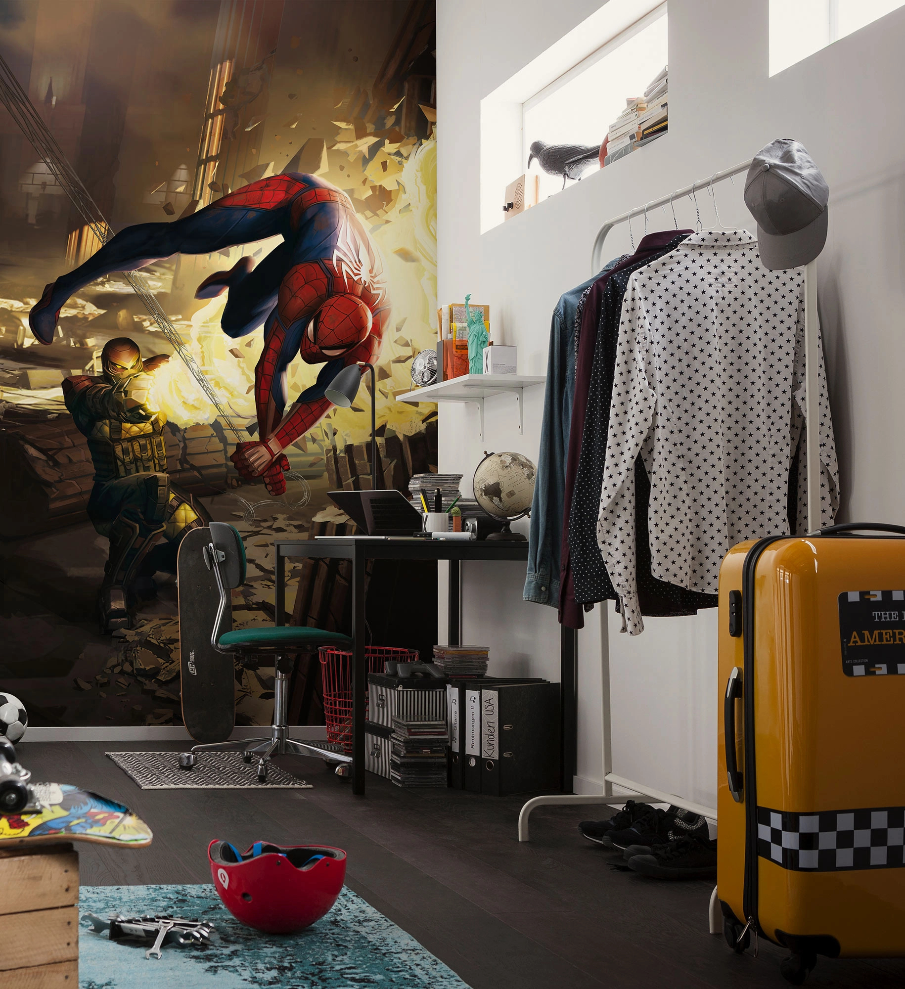 Marvel fotótapéta Pókember kitérés a támadás elől Tini szobába