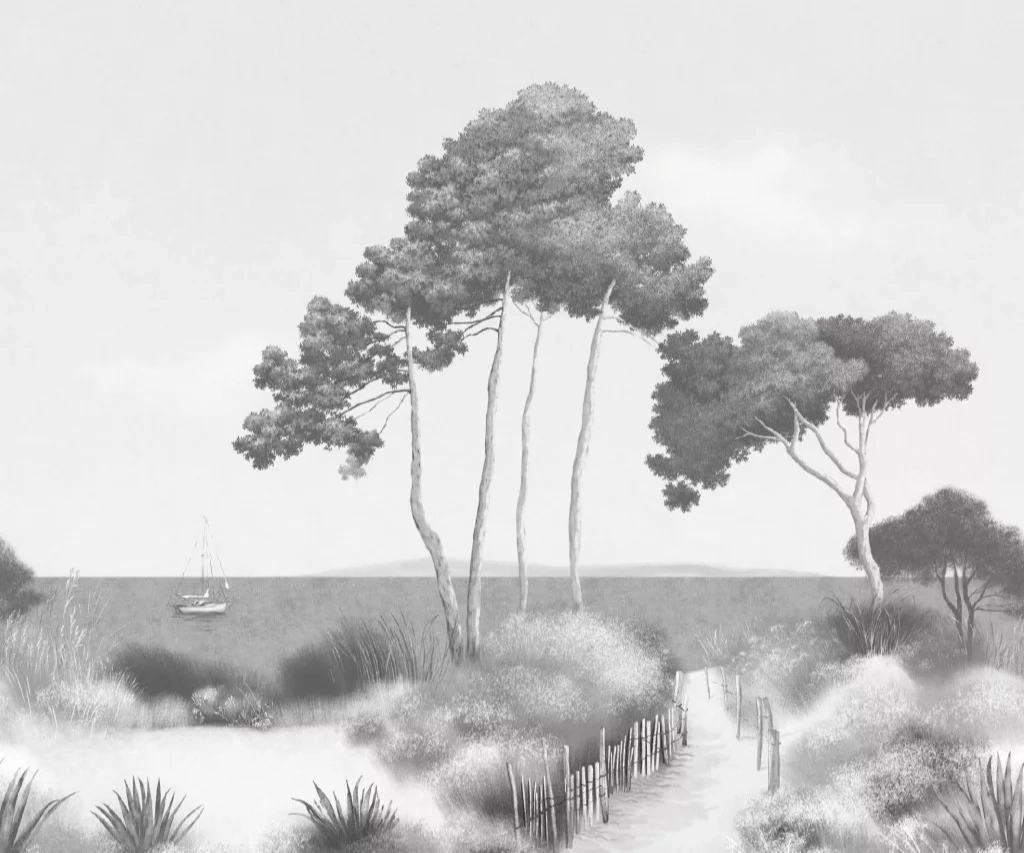 Posztertapéta trópusi fák mintával 300 cm x 250 cm