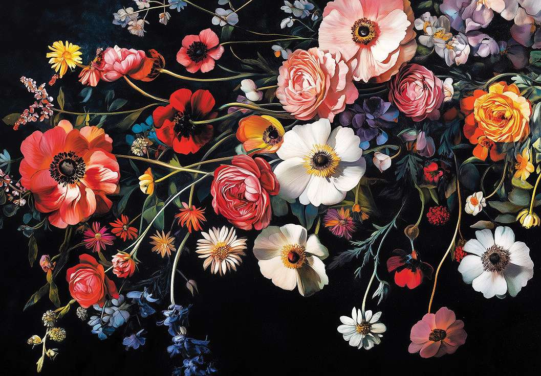 Posztertapéta virág mintával 368x254 vlies