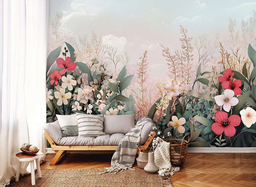 Posztertapéta virág mintával 368x254 vlies