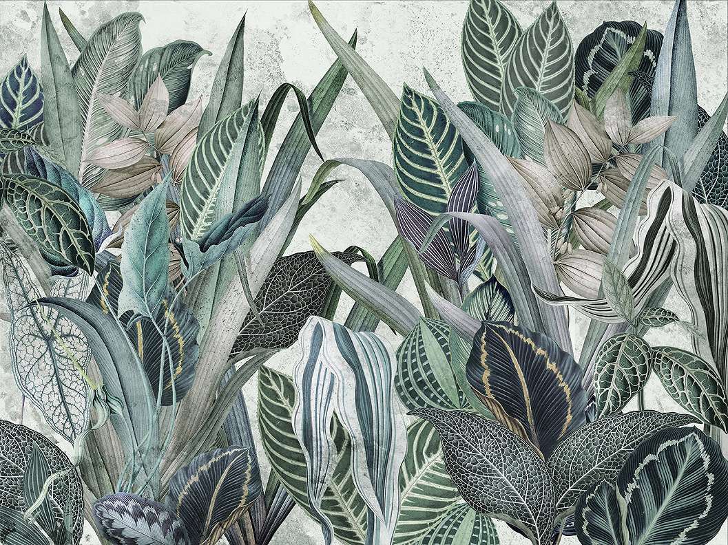 Prémium vinyl mosható fotótapéta trópusi dzsungel mintával
