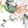 Romantikus virágmintás fali poszter akvarell stílusban