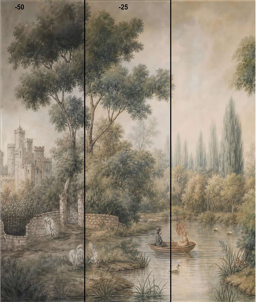 Színes modern óriás pálmalevél mintás fotótapéta egyedi 513x270cm méretben