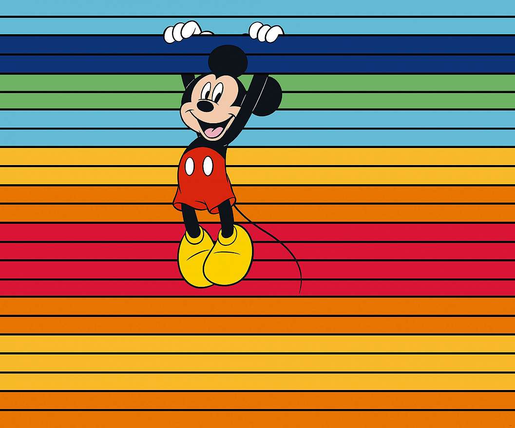 Szivárvány színes Mickey egeres fotótapéta