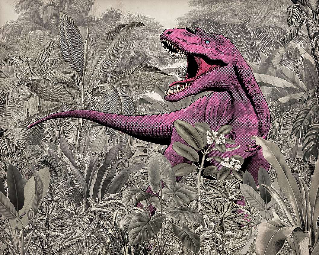 T-rex dinó mintás vlies fotótapéta