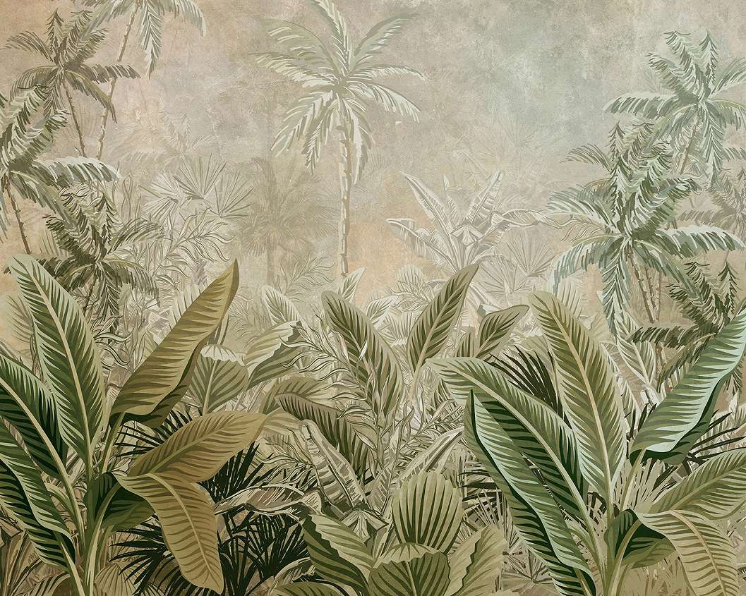 Trópusi dzsungel mintás fotapéta 368x254 vlies