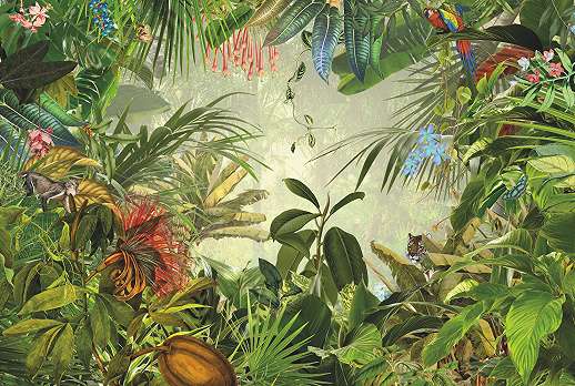 Trópusi dzsungel mintás óriás fotótapéta