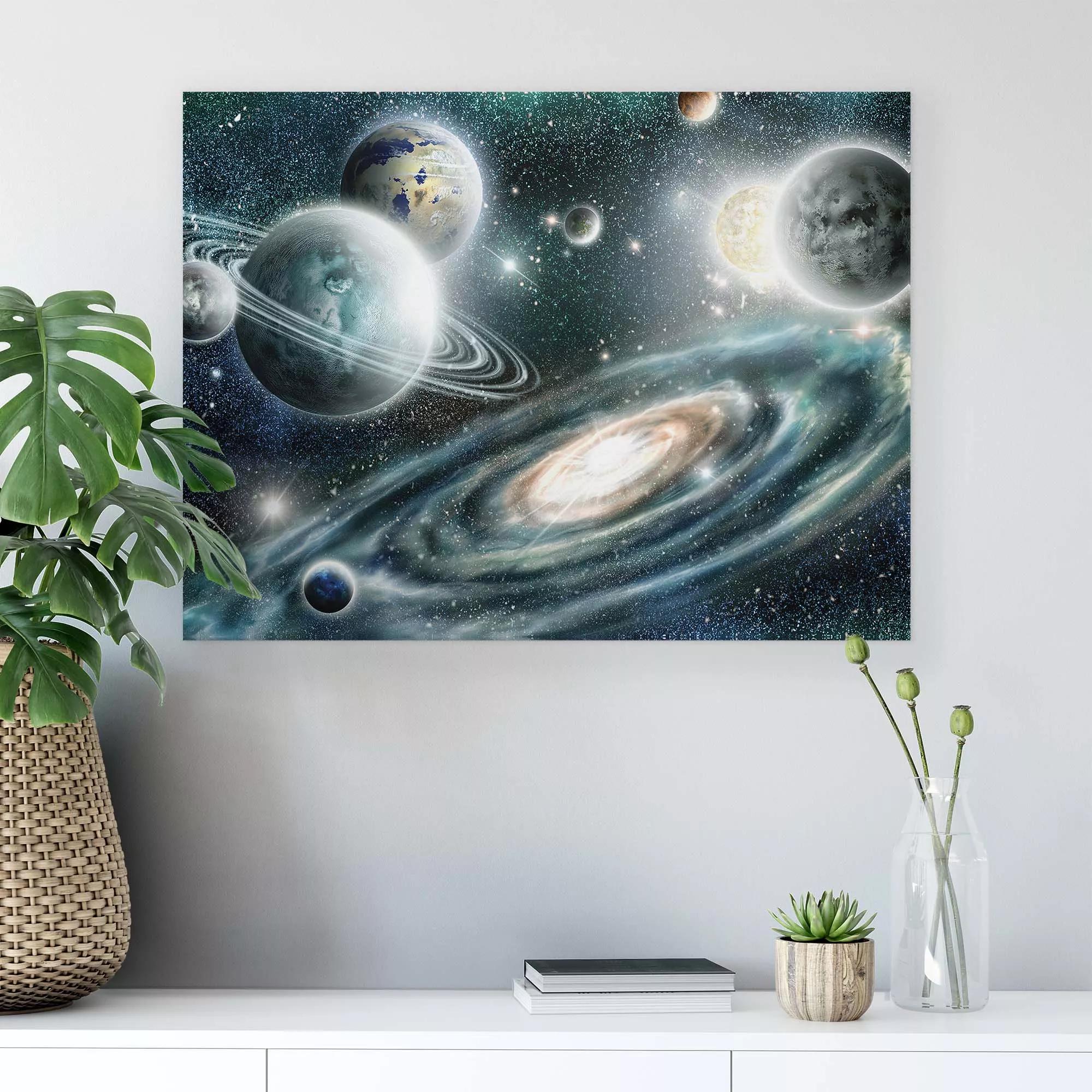 Vászonkép univerzum és bolygó mintával a csillagászat szerelmeseinek
