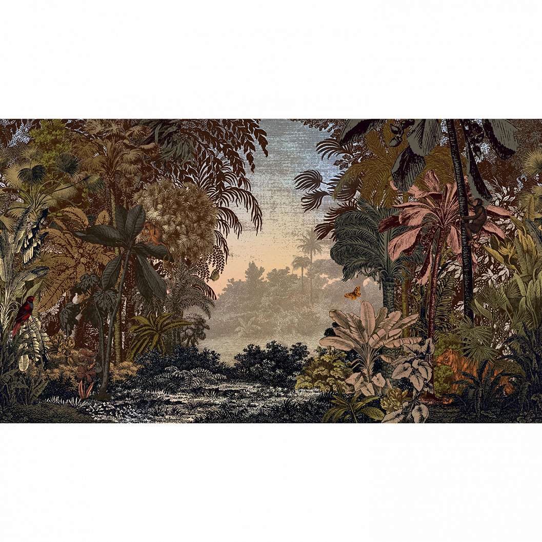 Vintage trópusi dzsungel mintás vlies fotótapéta