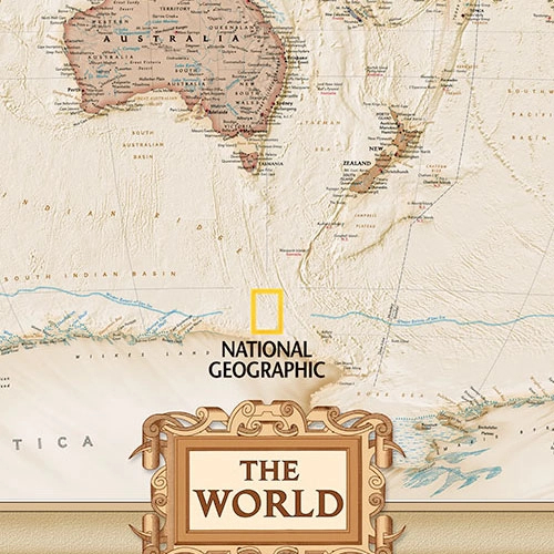National Geographic világtérkép mintás vlies poszter tapéta