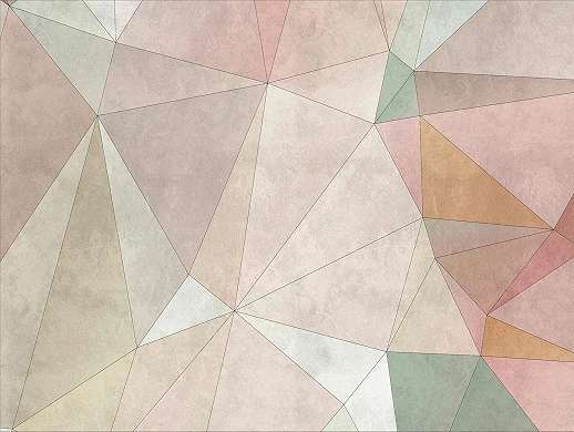 Vinyl mosható fotótapéta színes geometriai mintával