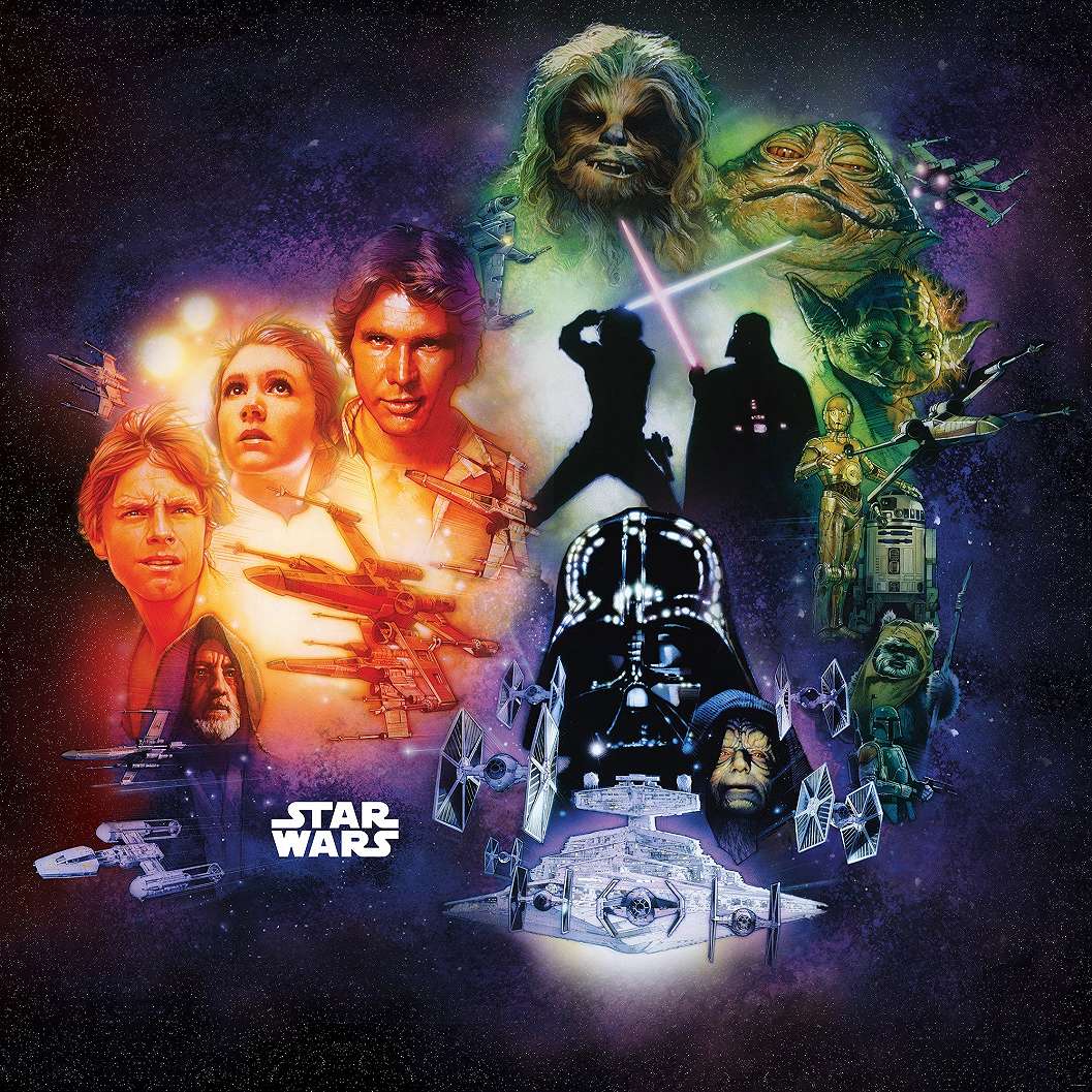 Vlies fotótapéta a Star Wars klasszikus posztere mintájával