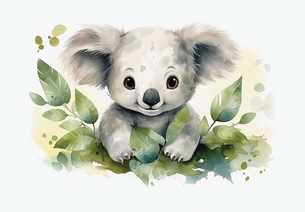 Vlies fotótapéta akvarell koala mackó mintával 368x254 vlies