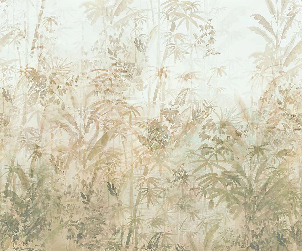 Vlies fotótapéta akvarell trópusi leveles mintával