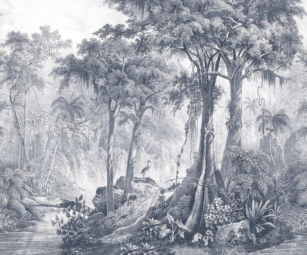 Vlies fotótapéta botanikus dzsungel mintával