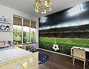 Vlies fali poszter gyerekszobába foci stadion mintával