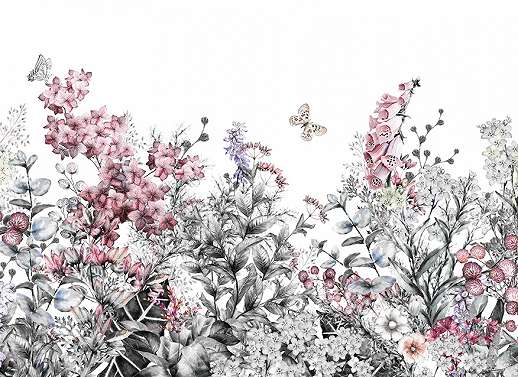 Vlies fotótapéta mezei virágos mintával