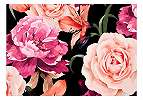 Óriás színes rózsa mintás vlies fali poszter