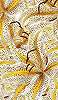 Sárga liliom virágmintás ismételhető posztertapéta