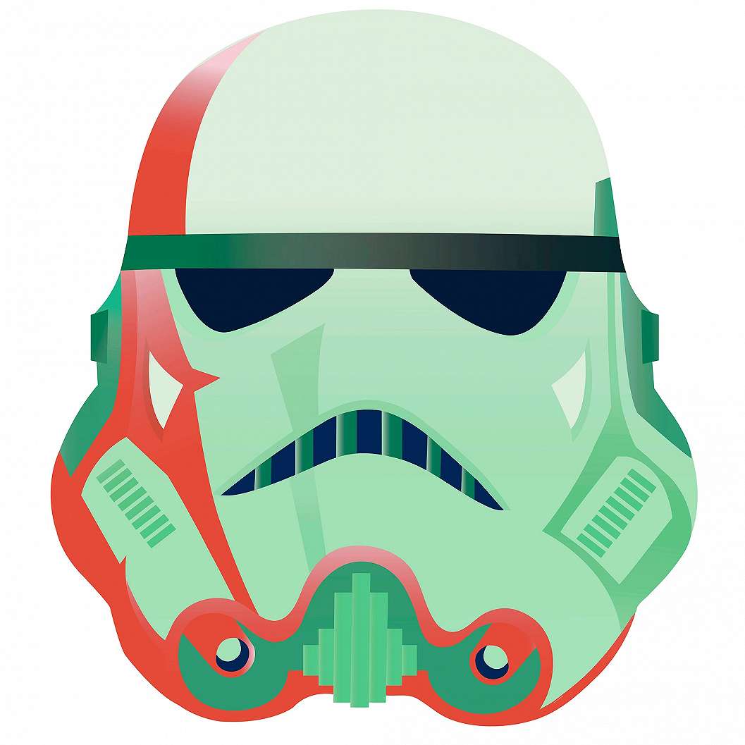 Zöld art Star Wars trooper mintás öntapadós fotótapéta