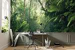 Zöld dzsungel mintás design fotótapé